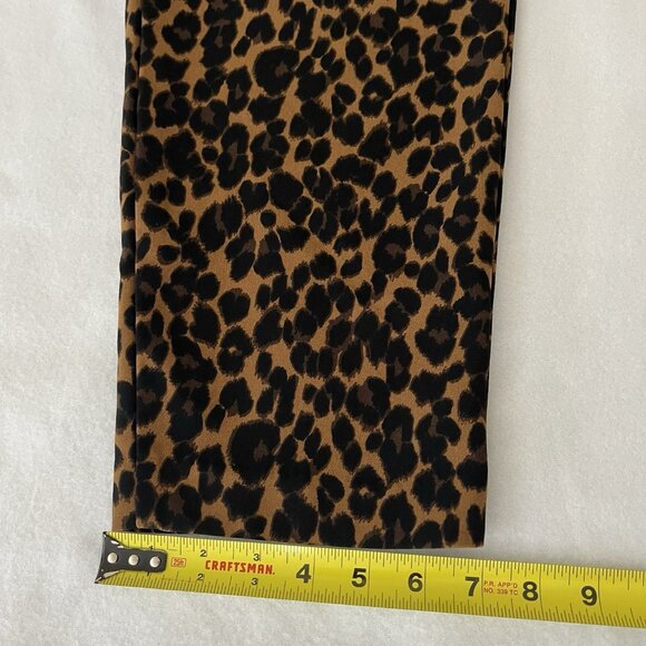 Old Navy Women's Harper High Rise Leopard Print Cropped Pants Sz 8 Regular NWOT - Picture 11 of 12